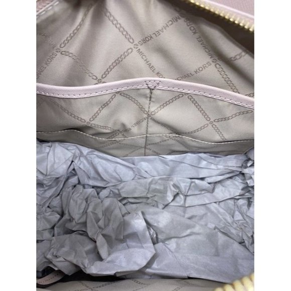 Michael Kors New Cleo Medium Satchel Soft Pink Saffiano Leather Cross Bo… - Picture 4 of 10